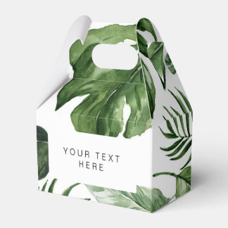 Ballotins Boîtes Tropical green feuille Party Favoriser