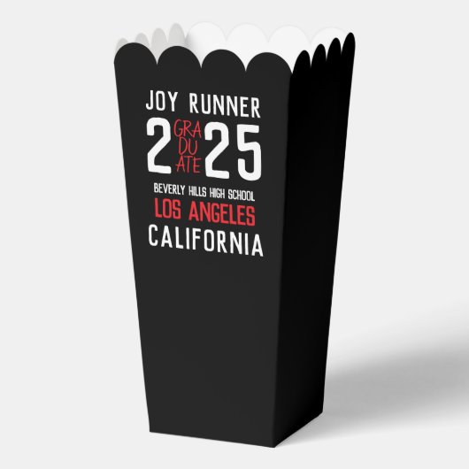 Ballotins Bold Classe moderne de 2025 Graduation (Verso)