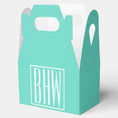 Ballotins Bold Modern | White on aqua (Ouvert)