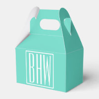 Bold Modern | White on aqua