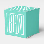 Ballotins Bold Modern | White on aqua (Verso)