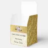 Ballotins Bombe à bain en or et en fleurs sur mesure | Boîte (Ouvert)