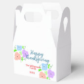 Ballotins Bon thanksgiving bleu violet rose ajouter famille  (Ouvert)