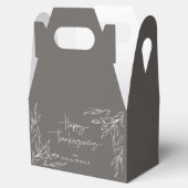 Ballotins Bon thanksgiving motif gris chaud (Ouvert)
