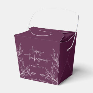 Ballotins Bon thanksgiving Motif pour feuille d'hiver