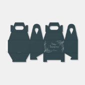 Ballotins Bon thanksgiving motif vert foncé (Déplié)