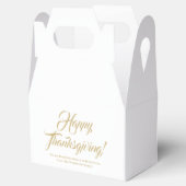 Ballotins Bon thanksgiving or blanc script personnalisé text (Ouvert)