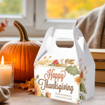 Bon thanksgiving personnalisé Feuille Business Par
