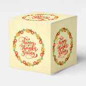 Ballotins Bon thanksgiving Red Gold Wreath (Verso)