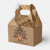 Ballotins Bon thanksgiving turkey ajouter un message de nom (Arrière)