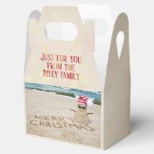 Ballotins bonhomme de neige de sable sur la plage (Ouvert)