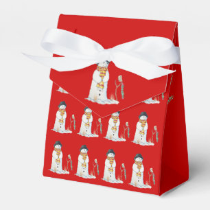 Ballotins Bonhomme de neige mignon avec le bas de Noël