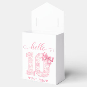 Ballotins Bonjour 10 Anniversaire Rose Bonjour 10 Année pe