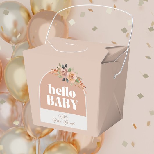 Ballotins Bonjour bébé, Baby shower moderne Boho