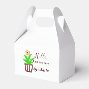 Ballotins Bonjour Je suis nouveau ici baby shower enfants fe