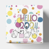 Ballotins Bonjour Nouvel An 2024 Avec Jouer Aux Chats (Haut)