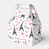 Ballotins Bonjour Paris motif party boîte de préférence (Verso)