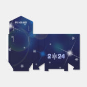 Ballotins Bonne année 2022. Conception de snowflacon (Déplié)