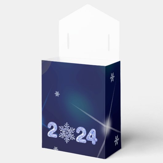 Ballotins Bonne année 2022. Conception de snowflacon (Ouvert)