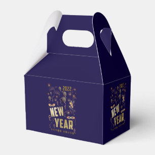 Ballotins Bonne Année 2022, Fête Paillettes Dorées de Fêtes