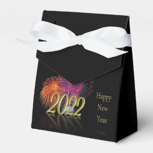 Ballotins Bonne année 2022 Feux d'artifice en or