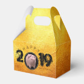 Ballotins Bonne année PIg 2019 Ballotin d'or 3D original 2 (Verso)