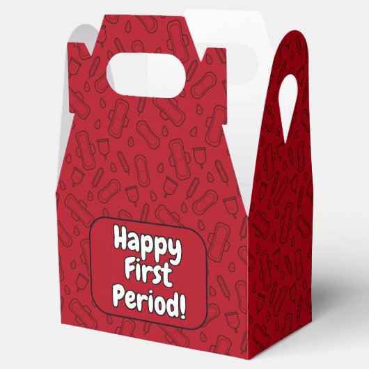 Ballotins Bonne Première Période Parti mignon Rouge Tampon P (Ouvert)