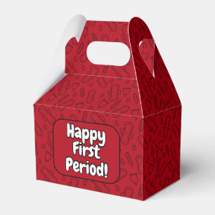 Ballotins Bonne Première Période Parti mignon Rouge Tampon P