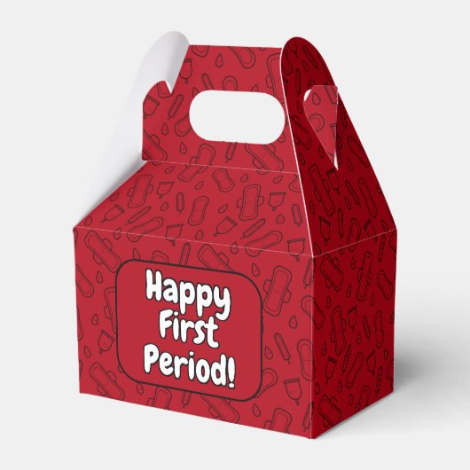Ballotins Bonne Première Période Parti mignon Rouge Tampon P (Verso)