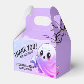 Ballotins Boo Baby shower Halloween violet à thème mignon fê (Verso)