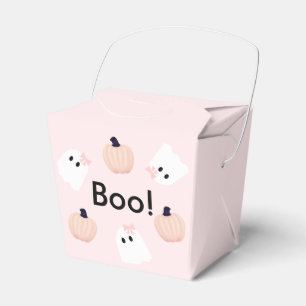 Ballotins Boo Halloween Ghost Girl & Citrouille mignon rose