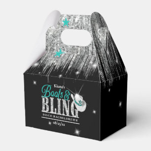 Ballotins Boots 'n Bling Disco Bachelorette Sarcelle Noir ID