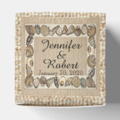 Ballotins Bordure de coquillage sur Mariage de poids Brown (Haut)