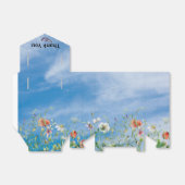 Ballotins Bordure de fleurs sauvages et papillon (Déplié)