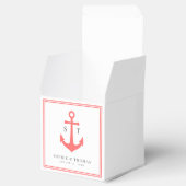 Ballotins Bordure personnalisée Monogramme et couleur Ancre  (Ouvert)