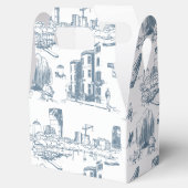 Ballotins Boston Toile Blue (Ouvert)
