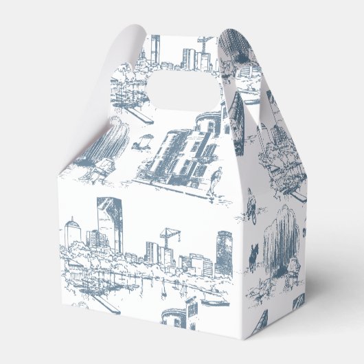 Ballotins Boston Toile Blue (Verso)