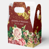 Ballotins Botanique Bourgogne Élégant Ballotin de mariage (Ouvert)