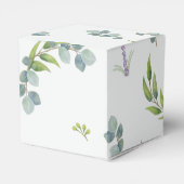 Ballotins Botanique Eucalyptus Feuille mariage Favor Box (Arrière)