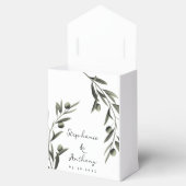 Ballotins Botanique Olive Branch Feuille Mariage italien (Ouvert)