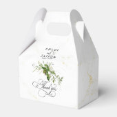 Ballotins Botaniques vertes Aquarelle Mariage de calligraphi (Arrière)