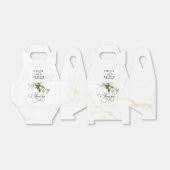 Ballotins Botaniques vertes Aquarelle Mariage de calligraphi (Déplié)