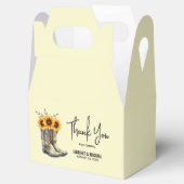 Ballotins Bottes rustiques Cowboy avec Mariage Sunflower (Ouvert)