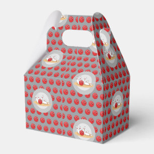 Ballotins Boule de bowling frappant les quilles avec motif d