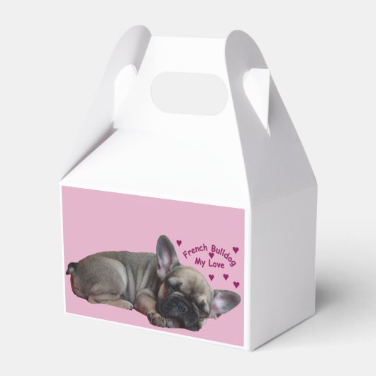Ballotins Bouledogue français coeur French Bulldog (Arrière)