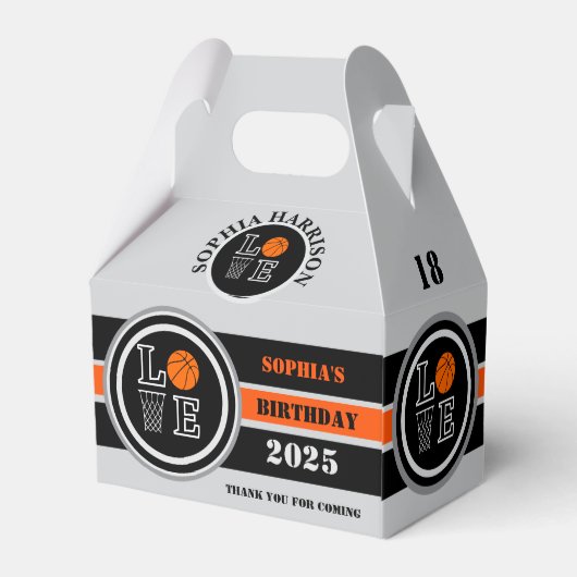 Ballotins Boules de basket, Cadeau de joueur de basket, Anni (Arrière)