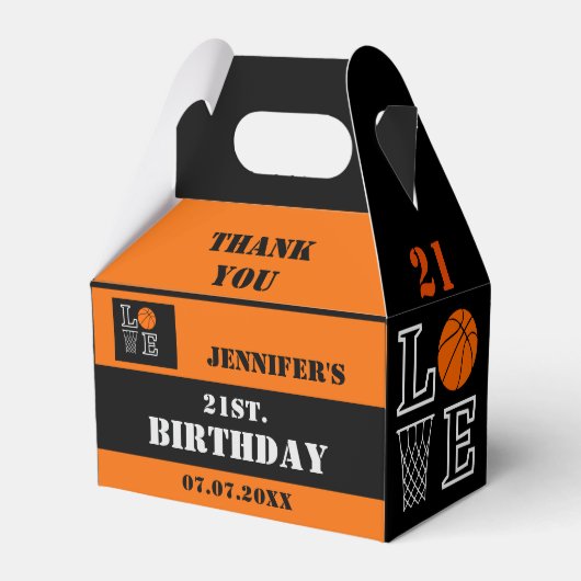 Ballotins Boules de basket, Cadeau de joueur de basket, Anni (Verso)