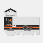 Ballotins Boules de basket, Cadeau de joueur de basket, Anni (Déplié)