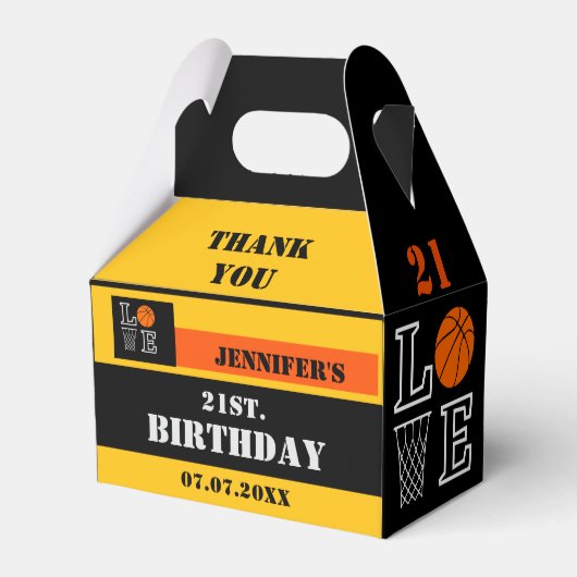 Ballotins Boules de basket, Cadeau de joueur de basket, Anni (Verso)