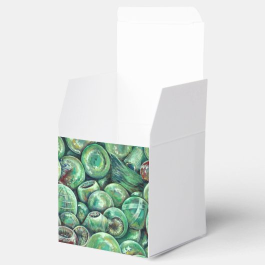 Ballotins Boules de Noël vertes (Ouvert)